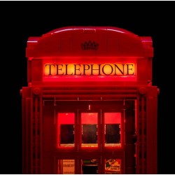 Light My Bricks - Verlichtingsset geschikt voor LEGO Red London Telephone Box 21347