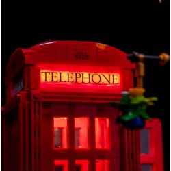 Light My Bricks - Verlichtingsset geschikt voor LEGO Red London Telephone Box 21347