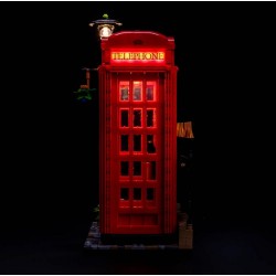 Light My Bricks - Lighting set suitable for LEGO Red London Telephone Box 21347