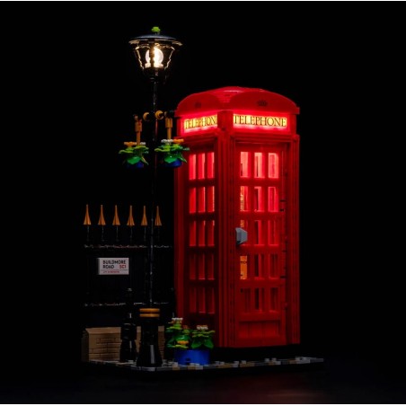 Light My Bricks - Verlichtingsset geschikt voor LEGO Red London Telephone Box 21347