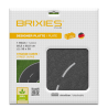 Brixies Bauplatte | Grundplatte 32x32 Noppen – Passend für Lego Classic Bausteine ​​– Strasse kurve