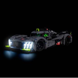 Light My Bricks - Beleuchtungsset geeignet für LEGO Technic Peugeot 9X8 24H Le Mans Hybrid Hypercar 42156