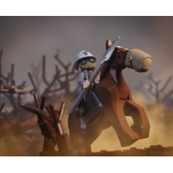 WWI French Cavalry Lancer v2
