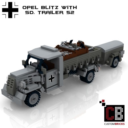 Opel Blitz with SD Anhänger 52 - Bouwinstructies