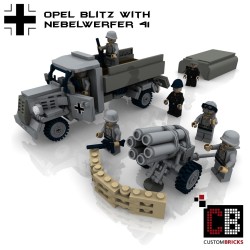 Opel Blitz met Nebelwerfer 41 - Bouwinstructies