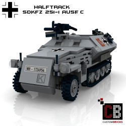 SdKfz 251-1 Ausf.C armored tank - Bouwinstructies