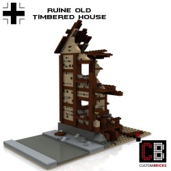 Ruins of German half-timbered house - Building instructions