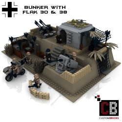 Deutsche Bunker mit Flak 30...