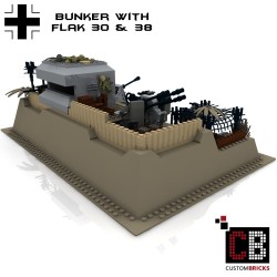 German bunker with Flak 30 & Flak 38 - Building instructions