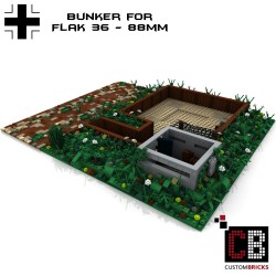 German bunker with Flak 36 - Building instructions