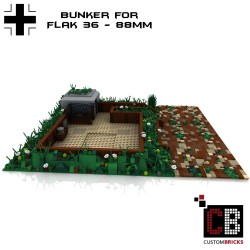 German bunker with Flak 36 - Building instructions