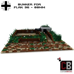 German bunker with Flak 36 - Building instructions