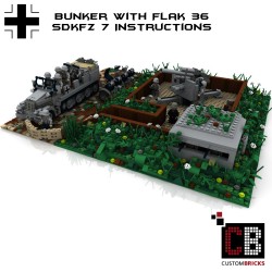 German bunker with Flak 36 - Building instructions