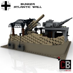 Duitse bunker met Flak 36 &...