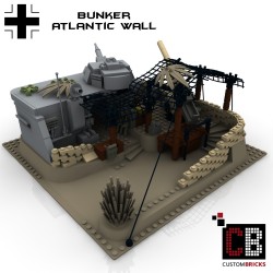 Duitse bunker met Flak 36 & Panzer IV - Bouwinstructies