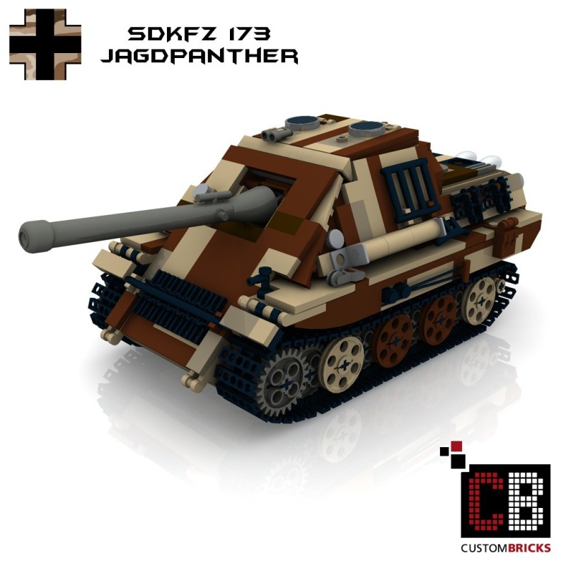 Panzer SdKfz 173 Jagdpanther - Camo - Bauanleitung