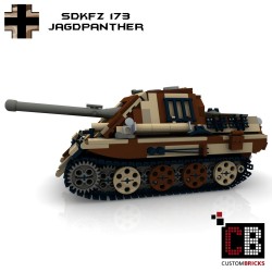 Panzer SdKfz 173 Jagdpanther  - Camo - Bouwinstructies