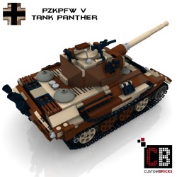 Panzer  PzKpfw V Panther  - Camo - Bouwinstructies