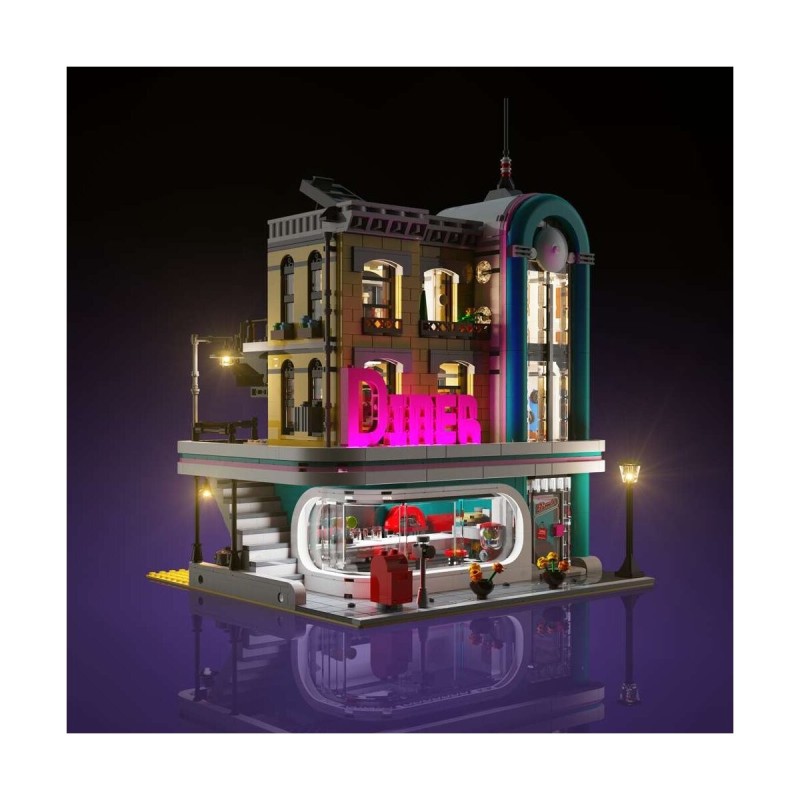 LMB 2.0 – Beleuchtungsset passend für LEGO® 10260 Downtown Diner