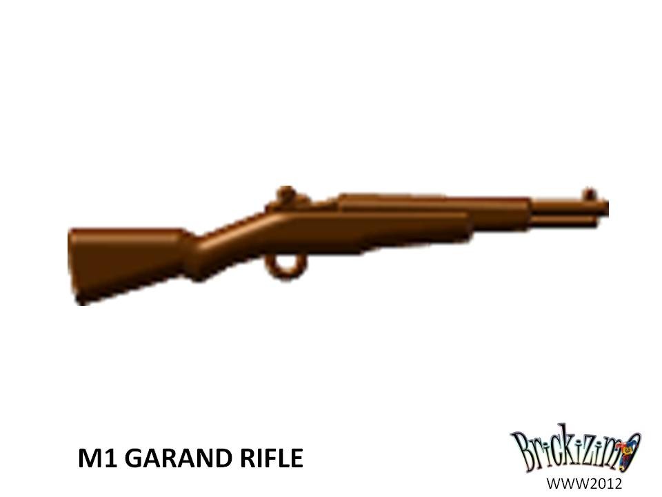 W166 M1 Garand with scope WW2 US Rifle compatible w/toy brick minifig 