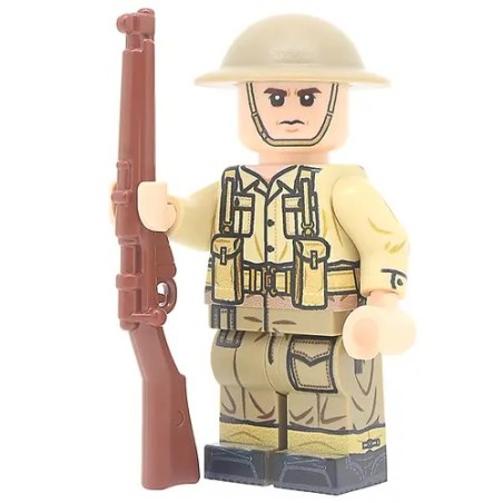 Minifigur eines britischen Schütze der Armee (Italien) aus dem 2. Weltkrieg