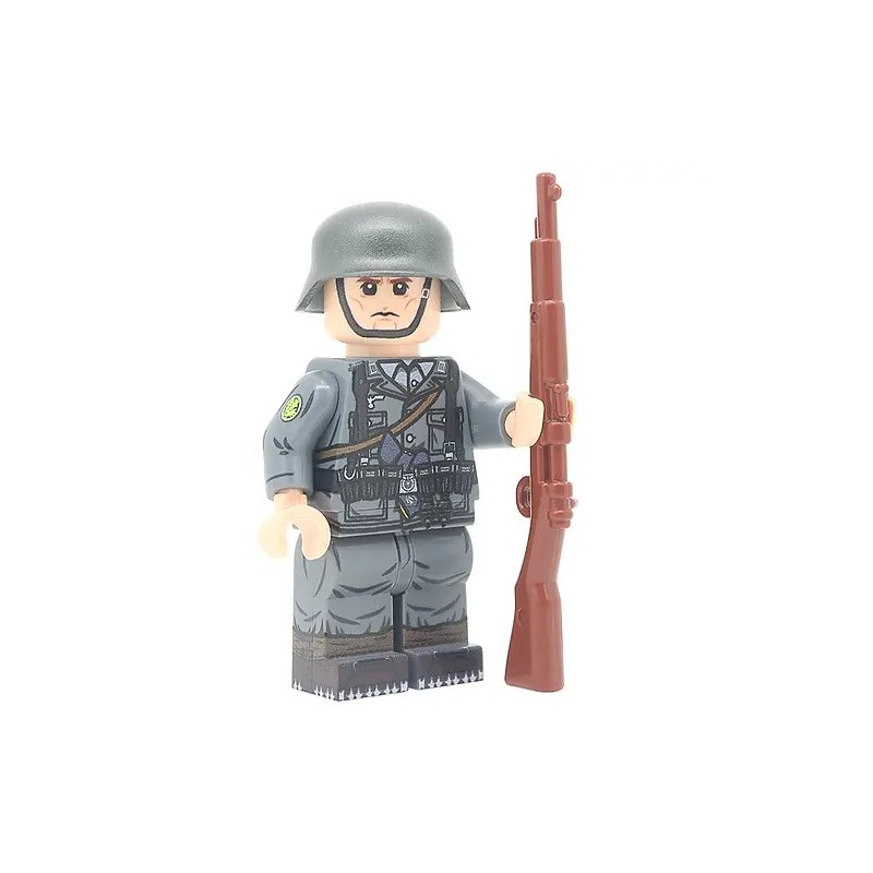 Minifigur eines Soldaten des Jäger-Regiments aus dem 2. Weltkrieg