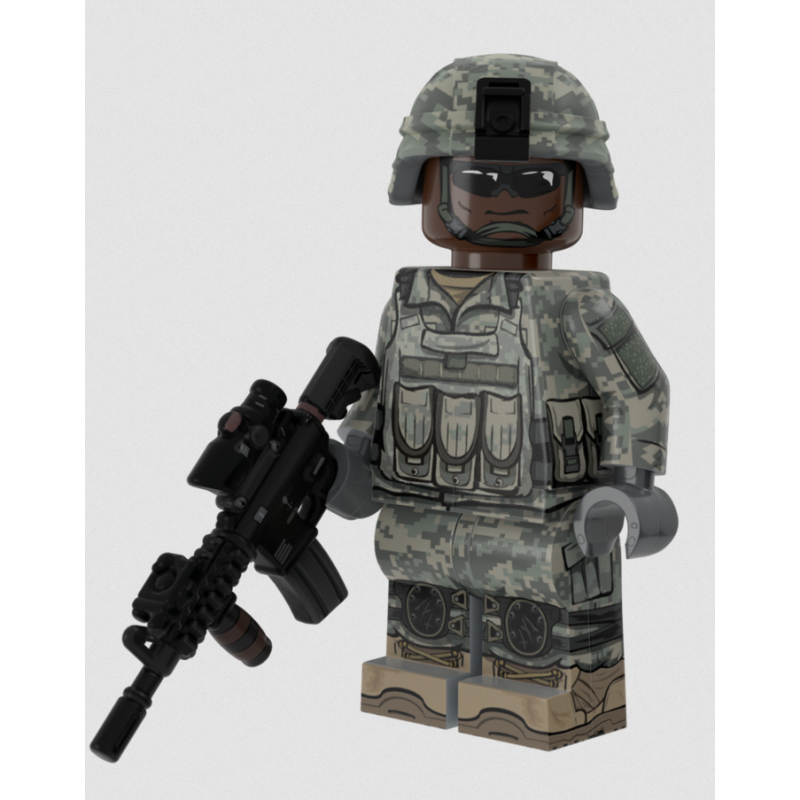 Modern US Army Rifleman Color Light Flesh