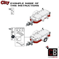 Trailer with Vespa scooter - Building instructions