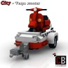 Trailer with Vespa scooter - Building instructions