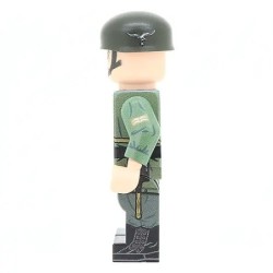 Minifigur des Fallschirmjäger-Truppführers aus dem 2. Weltkrieg (Früher Krieg).