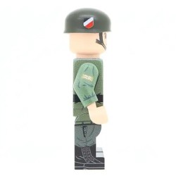 Minifigur des Fallschirmjäger-Truppführers aus dem 2. Weltkrieg (Früher Krieg).