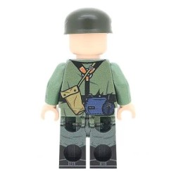 Minifigur des Fallschirmjäger-Truppführers aus dem 2. Weltkrieg (Früher Krieg).