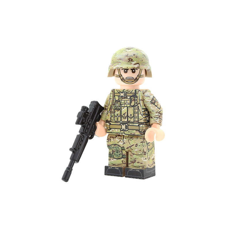 Minifigur eines modernen britischen Armeesoldaten