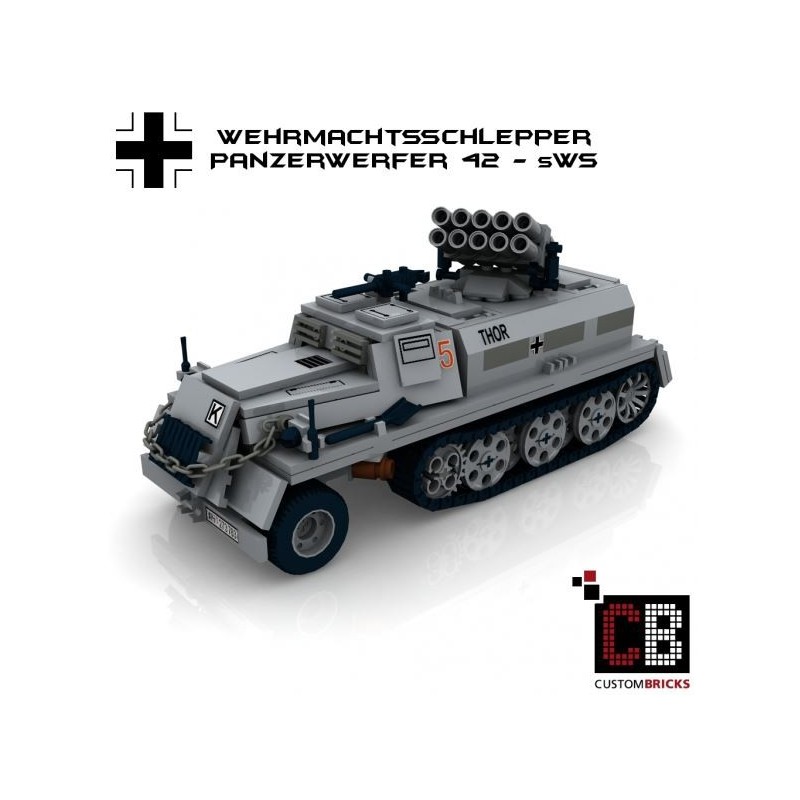 Wehrmachtsschlepper with Panzerwerfer 42 - Bouwinstructies