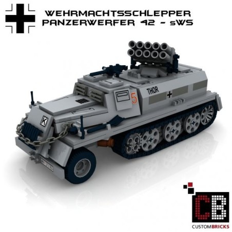 Wehrmachtsschlepper with Panzerwerfer 42 - Bouwinstructies