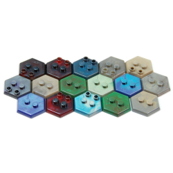 Hex Stand MiniFig Stände 2-stud