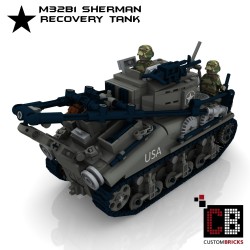 M32B1 Sherman Bergings Tank - Bouwinstructies
