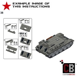 T34-85 85mm Tank - Bouwinstructies