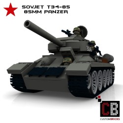 T34-85 85mm Tank - Bouwinstructies