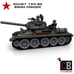 T34-85 85mm Tank - Building instructions