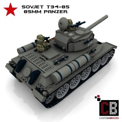 T34-85 85mm Tank - Bouwinstructies