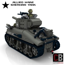 M4A2 Sherman Tank - Bouwinstructies