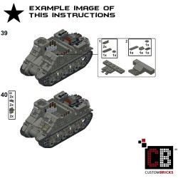 M7 Priest Artillerie - Bouwinstructies