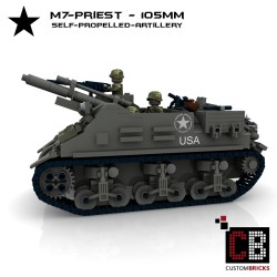 M7 Priest Artillerie - Bouwinstructies