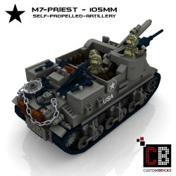 M7 Priest Artillerie - Bouwinstructies