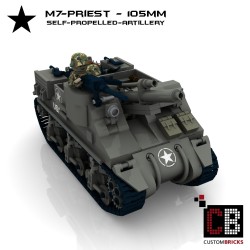 M7 Priest Artillerie - Bouwinstructies