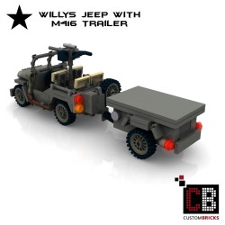 Willys Jeep mit M416 Anhänger - Bauanleitung