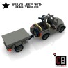 Willys Jeep with M416 trailer - Building instructions