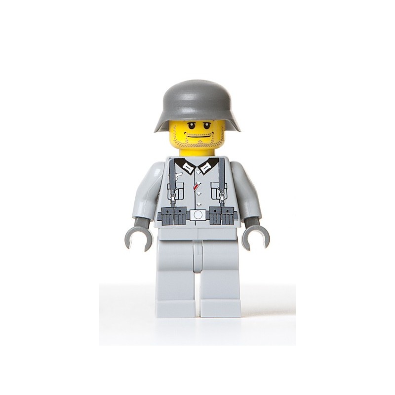 Superb M35 WW2 German Soldier Helmet w/Bullet hole for LEGO Minifigures!! 
