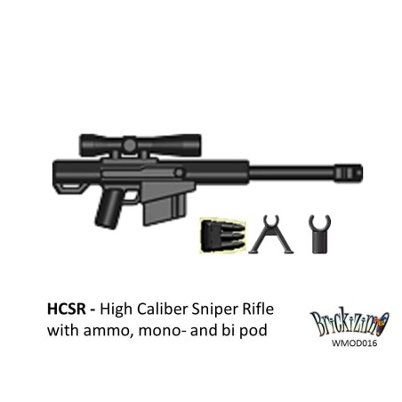 HCSR Scherpschutter geweer met ammo, mono- en bi pod